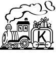 dessin gratuit Alphabet Trains