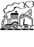 dessin gratuit Alphabet Trains