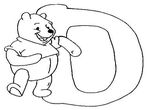 coloriage gratuit enfant Alphabet Winnie L Ourson