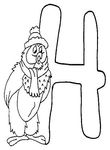 dessin gratuit Alphabet Winnie L Ourson
