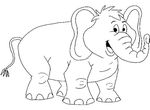 coloriage gratuit enfant Elephants