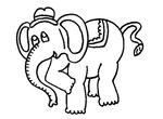 coloriage gratuit Elephants