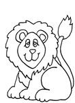 coloriage gratuit enfant Lions