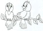 dessin gratuit Oiseaux